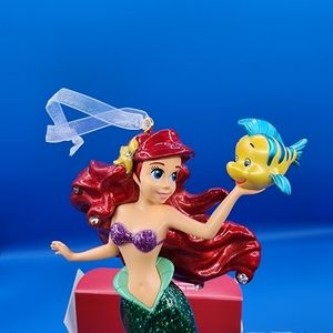 Disney The Little Mermaid Ariel & Flounder 2020 Hallmark keepsake Xmas Ornament